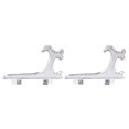 thumbnail image 3 of 12pcs Plate Display Stand Tray Rack Golden Silver Tray Rack Plastic Tray Rack Foldable Tray Rack (Silver), 3 of 9
