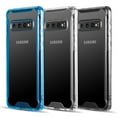 thumbnail image 3 of Fusion Candy Tpu With Clear Acrylic Back Shock Resistant Case Series 2 For Galaxy S10 Plus - Smoke, 3 of 8