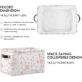 thumbnail image 3 of FREEAMG Flower and Dancing Ballerina Storage Basket, Durable Canvas Organizer With Handles Large Collapsible Storage Bins Boxes for Home Office - 1 Pack, 3 of 7