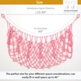 thumbnail image 4 of Hamaca de Macramé para Peluches y Almacenaje de Juguetes YKBU Rosa, 4 of 7