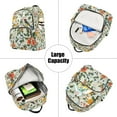 thumbnail image 5 of FORMRS Mini Backpack Purse for Women Travel Daypack Casual Shoulder Bag, Green Floral Pattern, 5 of 7