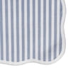 thumbnail image 5 of Striped Cotton Scallop Table Placemat, Blue and White, 20" x 14", by My Texas House, 5 of 5