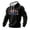 Black, variant on 250 Anniversary USA Sweatshirt, Mens Tactical Hoodie Patriotic Graphic Sweatshirts Long Sleeve Waffle Knit Tops with Pocket