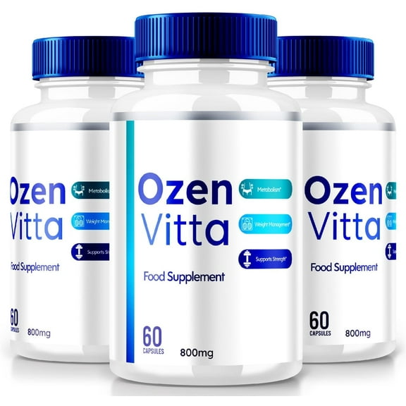 (3 Pack) Ozen Vitta Capsules, Official OzenVitta Natural Formula for Health and Wellness, Keto Pills to Achieve Your Body Goals, Supplement Fitness Reviews (180 Capsules)
