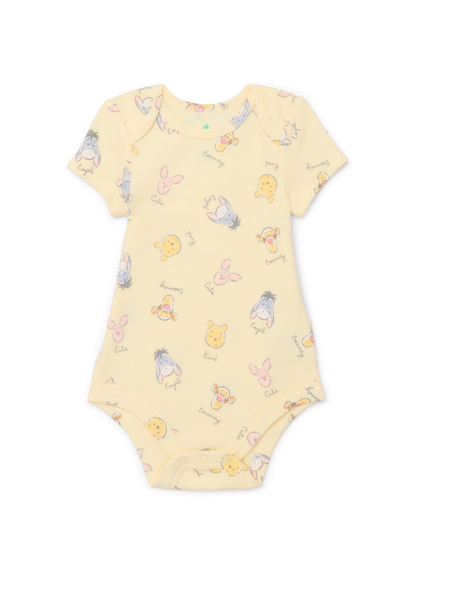 Disney Baby Wishes + Dreams Winnie the Pooh Baby Boys or Girls Bodysuit, 3-Pack, Sizes Newborn-18 Months