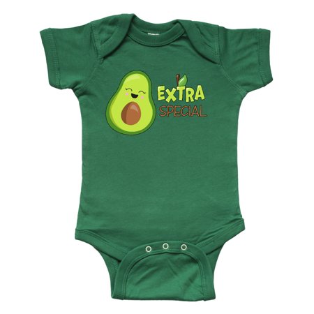 

Inktastic Extra Special with Cute Smiling Avocado Gift Baby Boy or Baby Girl Bodysuit