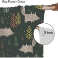 thumbnail image 6 of Kids Forest Animal Curtains,Each Panel W21 x 63" L,Cute Fox Wildlife Window Treatments for Kids Bedroom Living Room Study Nursery Window Drapes 2 Panel Set,Total Size 42" x 63", 6 of 6