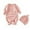 Pink, variant on HAiming Newborn Sweater Jumpsuit Winter Knit Romper Clothes Button Solid Baby Girls Boys Clothes with Hat 2PCS Outfit