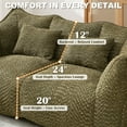 thumbnail image 4 of Aukfa Cloud Comfy Sofa, 24.4" Deep Seat Loveseat Couch for Living Room, No Assemble,Chenille,Oliver Green, 4 of 8