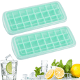 thumbnail image 1 of Bandejas para cubitos de hielo, fácil liberación, para bebidas frías, whisky, cócteles, comida, reutilizables, 2 uds., 1 of 5