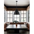 thumbnail image 2 of 8687-MK-GA-Crystorama Lighting-Alston - 3 Light Pendant-Matte Black/Antique Gold Finish    -Traditional Installation, 2 of 15