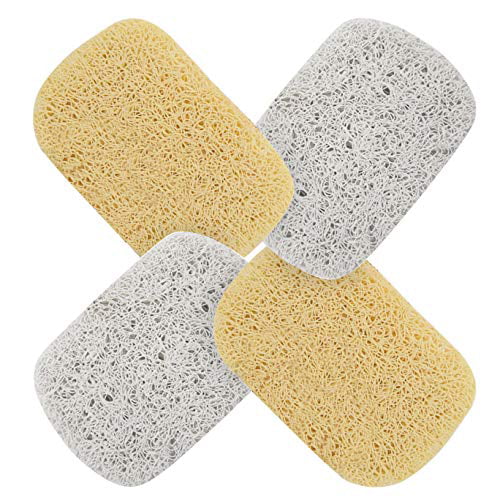 Non-Slip Self Draining Soap Saver Pads Details about   Prigvot 6Pcs Bar Soap Dishes For Shower 