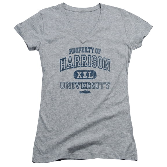 Old School Property Of Harrison Junior Women's V-Neck T-Shirt Athletic Heather