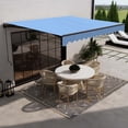 thumbnail image 2 of ALEKO Manual Retractable Patio 13 x 10 ft Awning Sky Blue Home Canopy, 2 of 8