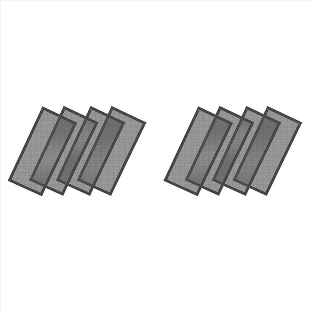 Cubiertas de Ventilación de Piso, Filtros de Ventilación de de Ventilación Magnética Fuerte, Pantallas de Ventilación de Registro de Piso de PVC de 4x10 Pulgadas, 8 Piezas