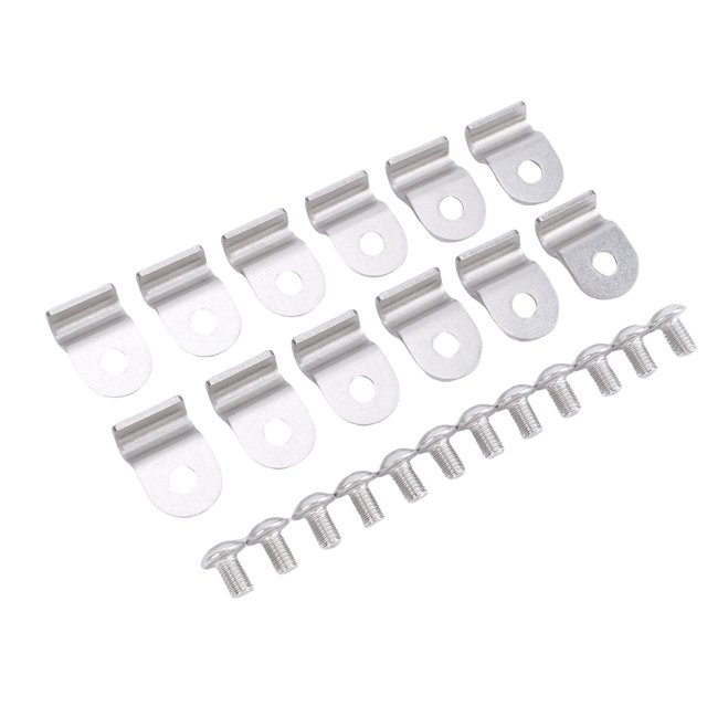 3/16 3/16 Inch Stainless Steel Brake Line Clamp with Screw Multipurpose Universal Brake Hose Clamp for Truck