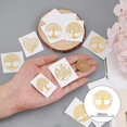 thumbnail image 2 of 1 set Nickel Decoration Stickers Metal Resin Filler Epoxy Resin UV Resin Craft Filling Material Tree of Life Pattern 40x40mm 9 style 1pc/style 9pcs/set, 2 of 8