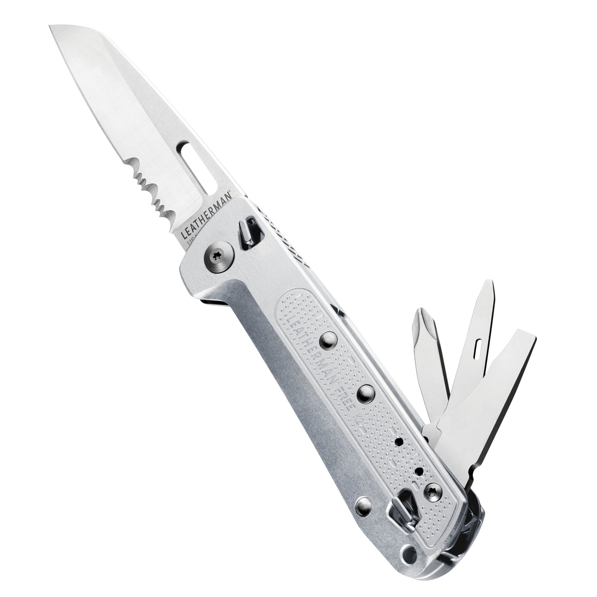 LEATHERMAN, FREE K2 EDC Knife and Multitool with Locking
