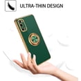 thumbnail image 3 of for Samsung Galaxy S20 Case with Ring Holder Kickstand 360 Degree Rotation  Car Finger Soft TPU Slim Cover Shockproof Protective Phone Case for Samsung S20 6.2", Dark Green, 3 of 8