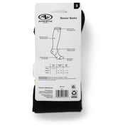 Athletics Works Soccer Socks, Black Unisex Small Youth 10-4.5, 2 pack