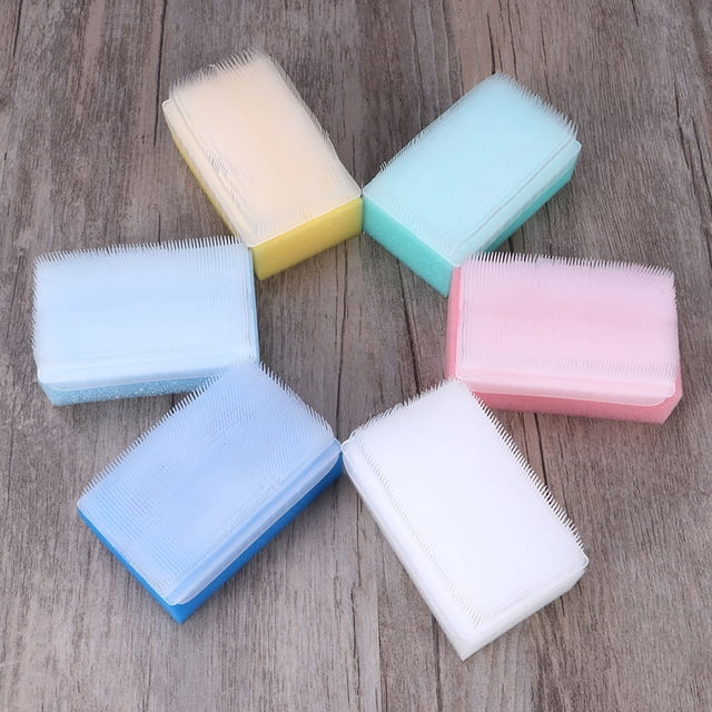 Phenofice 10pcs Soft Baby Brush Assorted Color for Infants in Bath Routine