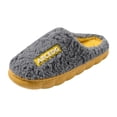 thumbnail image 4 of Slippers for Women Winter Memory Foam Soft Thick Sole Fashion Fuzzy Indoor Outdoor Bedroom House Shoes Grey 8.5, 4 of 5