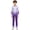 Purple, variant on Kids Boys Gradient Figure Skating Jumpsuit Sparkly Rhinestone Bodysuit Long Sleeve Full Body Dance Unitard Purple 6