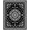 Black, Pattern 5, variant on ODIKA 8x10 Machine Washable Non-Slip Area Rug, Boho Bug with Interlocking Accents High Traffic Rug, Black, 472014
