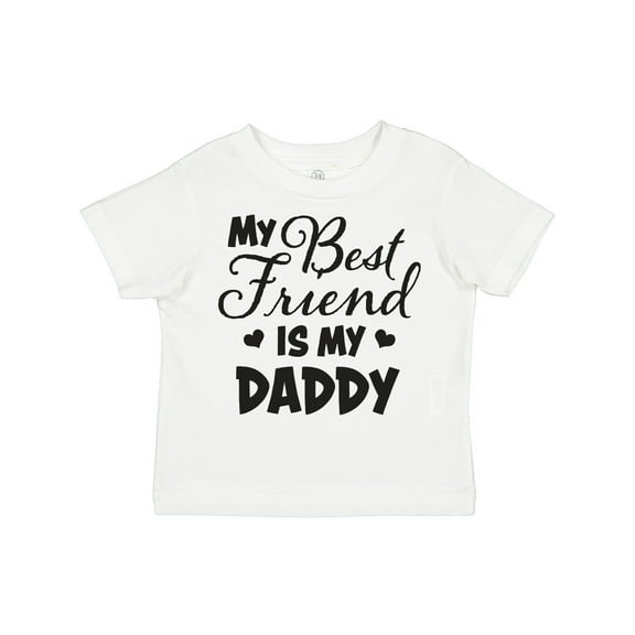 Inktastic My Best Friend is My Daddy with Hearts Boys or Girls Toddler T-Shirt