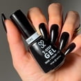 thumbnail image 5 of Salon Perfect Crème One Step Gel, Oil Slick, Black Nail Polish, 0.5 fl oz, 5 of 10