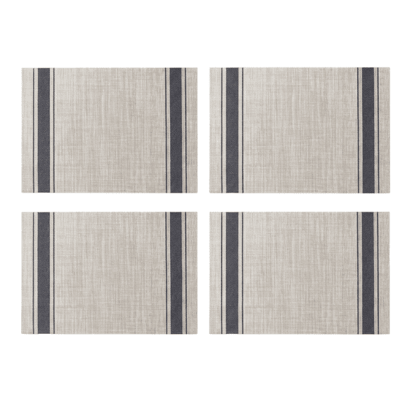 ROSEXIXI Vinyl Placemats, Set Of 4 Woven Heat Resistant Washable Table Protector For Dining Room Table