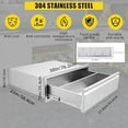 thumbnail image 2 of Outdoor Kitchen Drawers, Stainless Steel BBQ Access Drawers,Outdoor Kitchen Cabinets, Stainless Steel Kitchen Drawer for Outdoor Kitchen Island, Patio Grill Station, 2 of 9