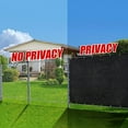thumbnail image 4 of Black 6FT X 50FT Outdoor Privacy Screen Fence & Mesh Shade Net Cover, Ideal for Garden and Backyard - Enhances Privacy for Fencing & Chain Link, Perfect for Patio Privacy Wall, Slats，Freestanding, 4 of 8