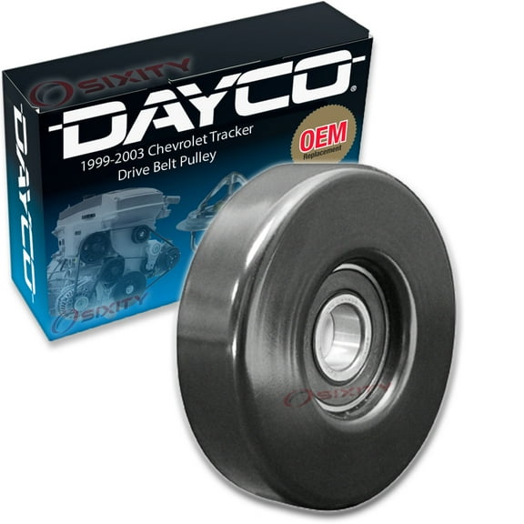 Dayco Drive Belt Tensioner Pulley compatible with Chevrolet Tracker 2.0L L4 1999-2003