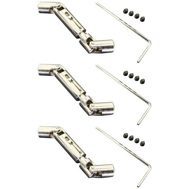 3X Eje de Transmisión CVD de Metal Mejorado para 1/10 D12 1/16 C14 C24 C34 B14 B24 B16 B36 RC Coche Piezas de Accesorios