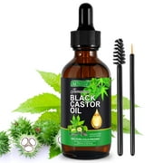 Aliver Jamaican Black Castor Massage Oils,Organic Castor Essential Oil for Yoga Aromatherapy Oil, 100% Pure Cold Pressed Massage