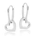 thumbnail image 1 of Aeravida - Aretes de Aro con Corazón de Amor en Plata de Ley 925 | Bonitos Aretes Colgantes de Plata | Aretes para Mujer | Símbolo del Amor | Regalo para Mujer y Mamá, 1 of 7