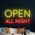 thumbnail image 5 of Handmadetneonsign Open All Night Neon Sign, Open All Night Wall Art Decor, Bar Pub Home Wall Decor, 5 of 5
