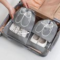 thumbnail image 4 of 10-piece Travel Shoe Bag, Drawstring Luggage Shoe Bag With Transparent Window, Household Shoe Dust Cover, 4 of 4
