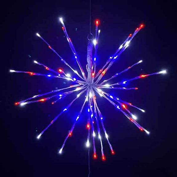 24" LED Red White and Blue Starburst