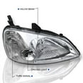 thumbnail image 3 of Spec D Tuning  Chrome JDM Headlights with Clear Lens for 2001-2003 Honda Civic, 3 of 6