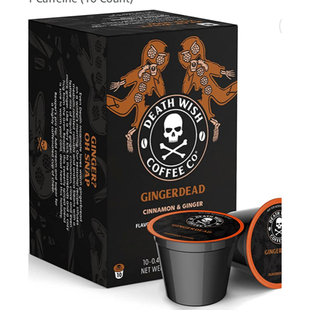 DEATH WISH COFFEE Gingerbread Gingerdead Single Serve Cups Extra