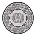 thumbnail image 3 of Unique Loom Eco Traditional Collection Area Rug - Salvage (3' 3" Round Ivory/Black), 3 of 7