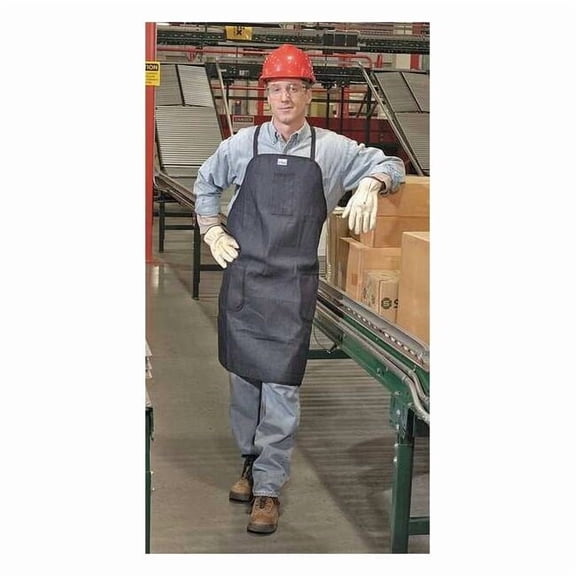 Karewear Bib Apron, Denim, 36 in Length, Blue 500D