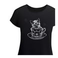 thumbnail image 4 of Playera George para Niña, con Estampados de un Gato Negro Talla 2, 4 of 4