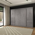 thumbnail image 6 of Atlin Designs 109" Engineered Wood Full Wall Bed Kit in Bark Gray, 6 of 12