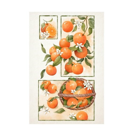 Trademark Fine Art Xuan Thai Orange Blossom Lock Canvas Wall Art
