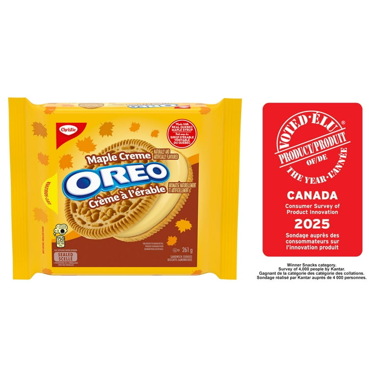 OREO, Cookie, Maple Creme 261 G, Exclusive Canadian Flavor