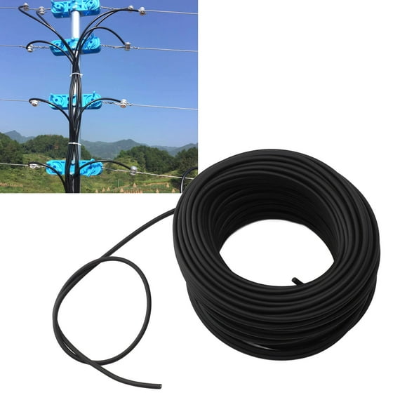 Enhanced Electric Fence 5mm High Voltage Grid Cable with Double Insulation Anti Theft  Wire Rope Insights Alloy Accessories Fence Wire Tightener Great