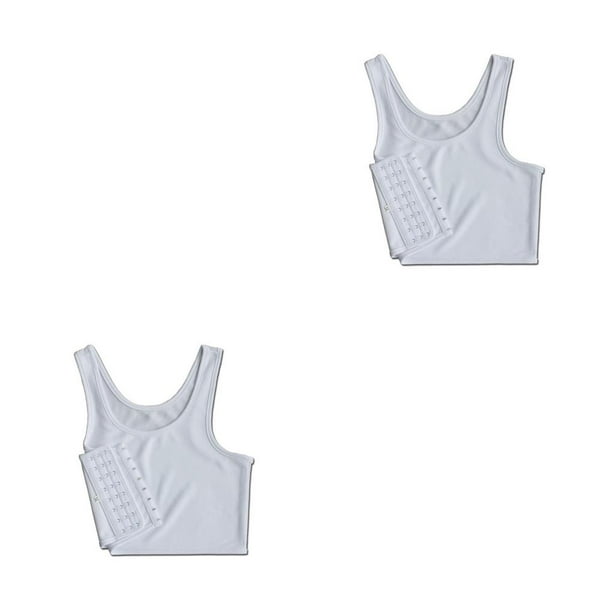 Qarigey Chaleco de verano para mujer, chalecos moldeadores de Color sólido, camiseta sin mangas para el pecho, camisetas sin mangas de Type2 NO2
